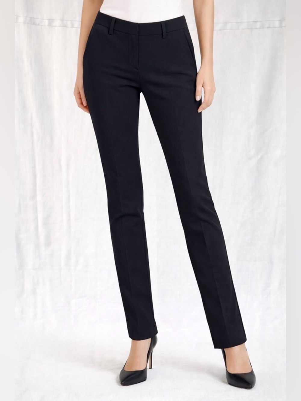 Express Skinny Mid Rise Black Dress Pants Women’s Size 0R Career Work(A547)